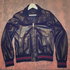 Gucci Signature Leather Jacket